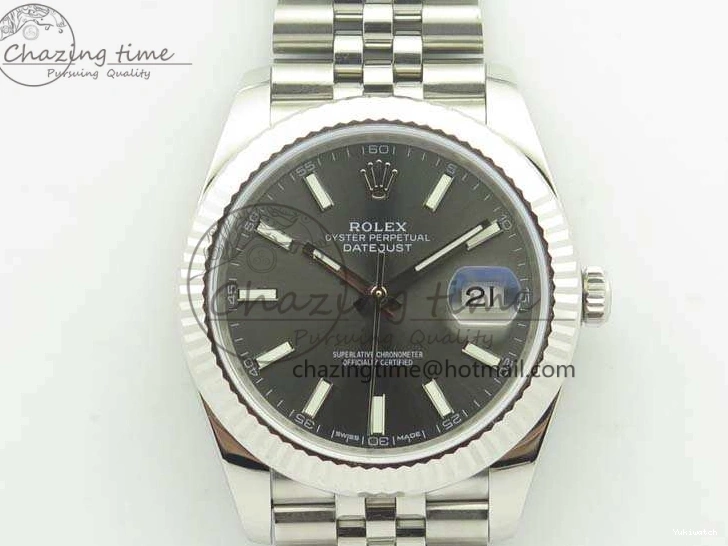 Jubilee New Best Version Stick Markers REF Gray 1:1 Edition Bracelet DateJust Dial SS 126334 A3235 On 0807